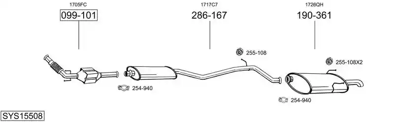 BOSAL SYS15508
