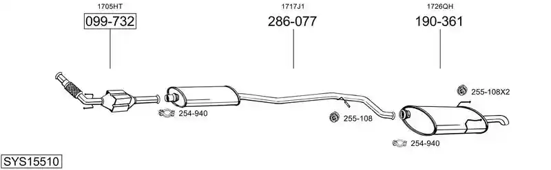 BOSAL SYS15510