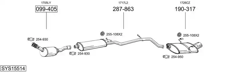 BOSAL SYS15514