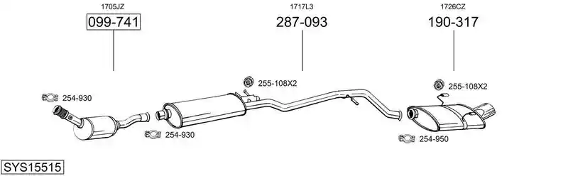 BOSAL SYS15515