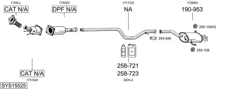 BOSAL SYS15525