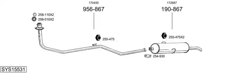 BOSAL SYS15531