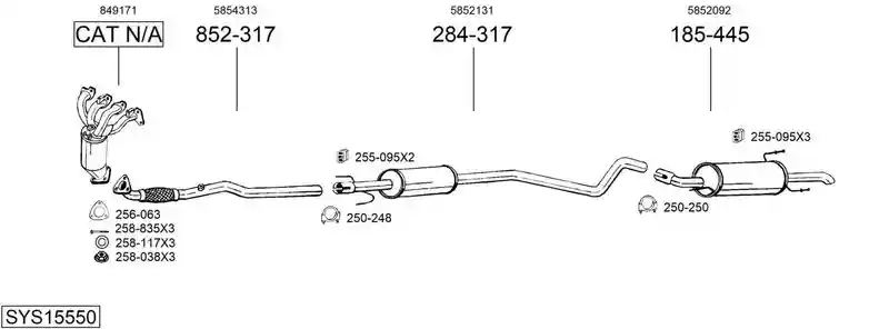BOSAL SYS15550
