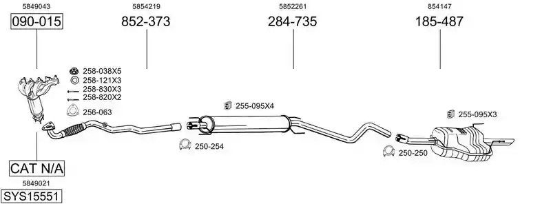 BOSAL SYS15551