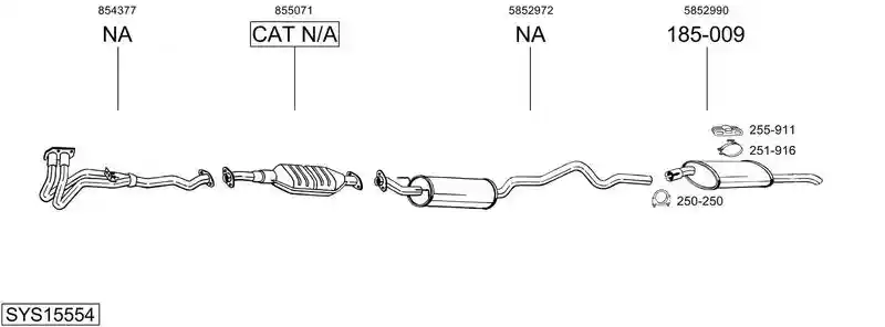 BOSAL SYS15554