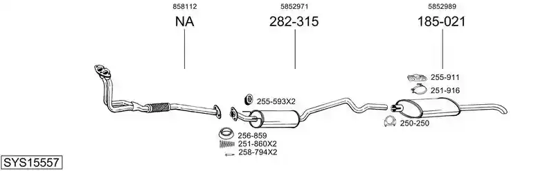 BOSAL SYS15557