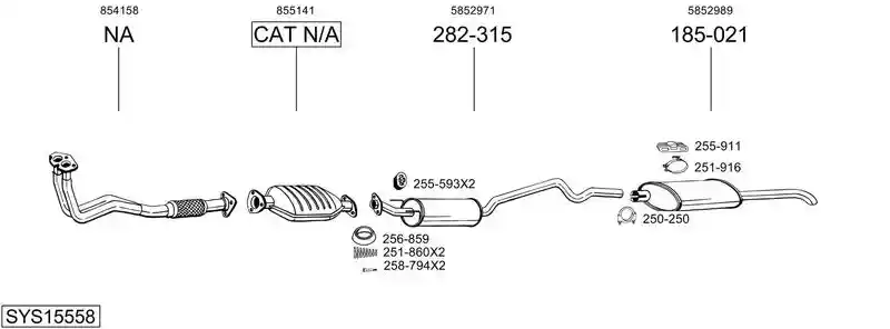 BOSAL SYS15558
