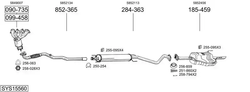 BOSAL SYS15560