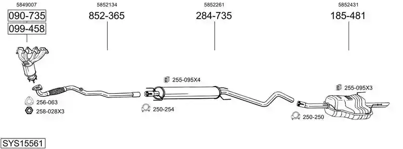BOSAL SYS15561