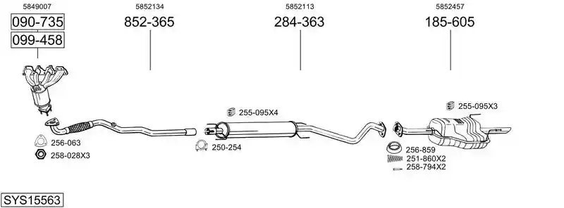 BOSAL SYS15563
