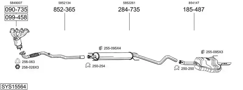 BOSAL SYS15564