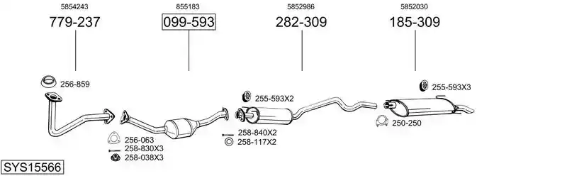 BOSAL SYS15566
