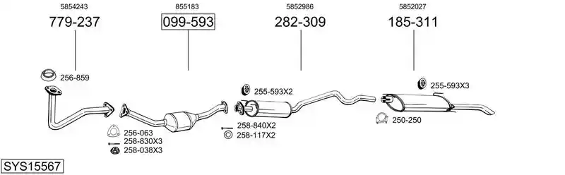 BOSAL SYS15567