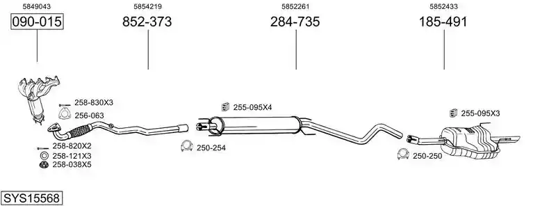 BOSAL SYS15568