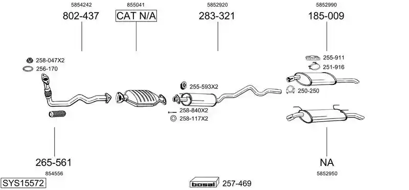 BOSAL SYS15572