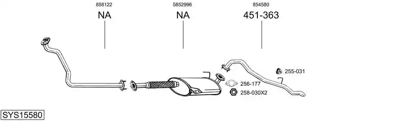 BOSAL SYS15580