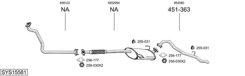 BOSAL SYS15581