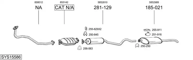 BOSAL SYS15586