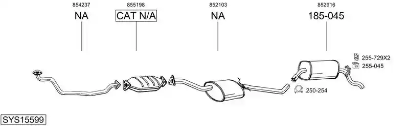 BOSAL SYS15599