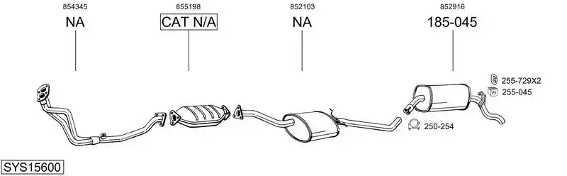 BOSAL SYS15600