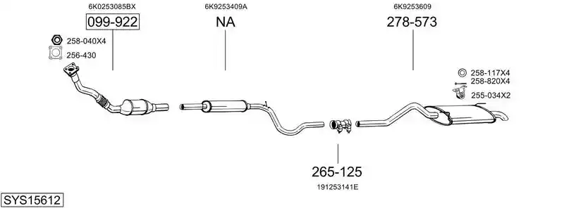 BOSAL SYS15612