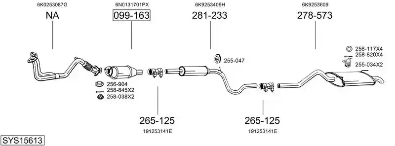BOSAL SYS15613