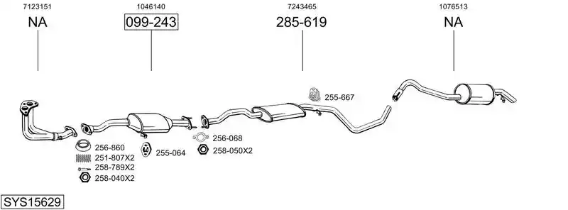 BOSAL SYS15629