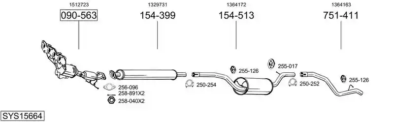 BOSAL SYS15664