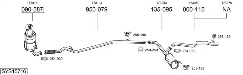 BOSAL SYS15716