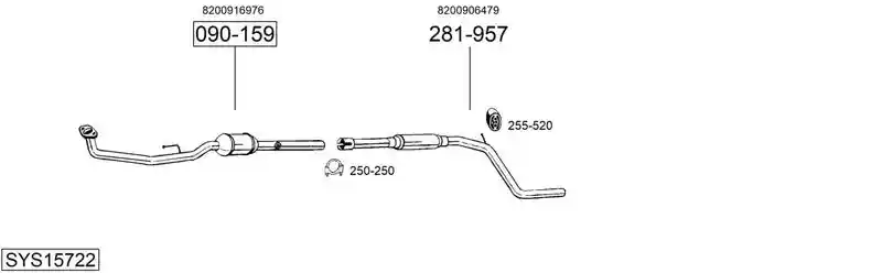 BOSAL SYS15722