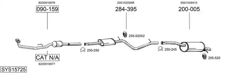 BOSAL SYS15725