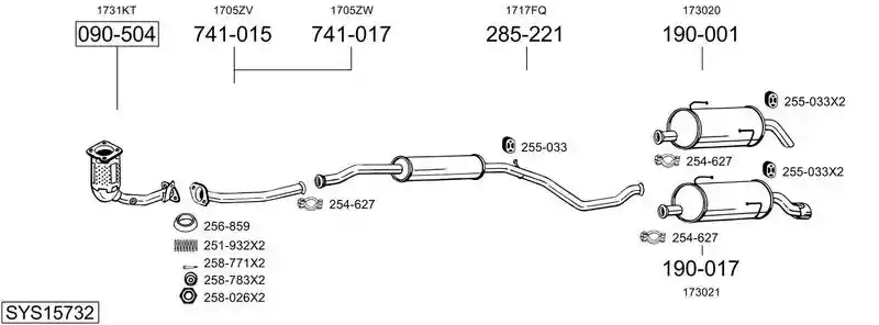 BOSAL SYS15732