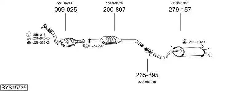 BOSAL SYS15735