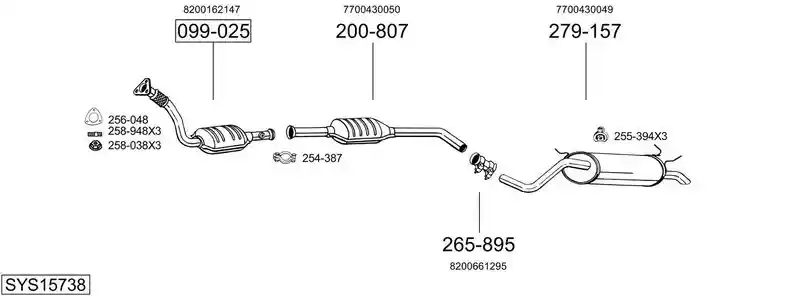 BOSAL SYS15738