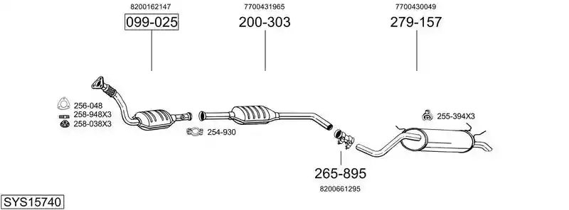 BOSAL SYS15740