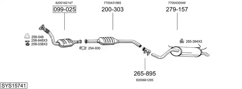 BOSAL SYS15741