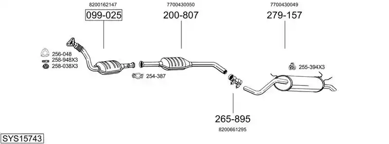 BOSAL SYS15743