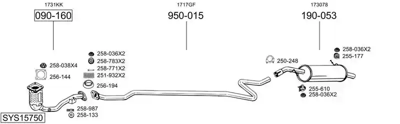 BOSAL SYS15750