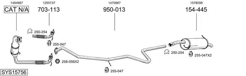 BOSAL SYS15756