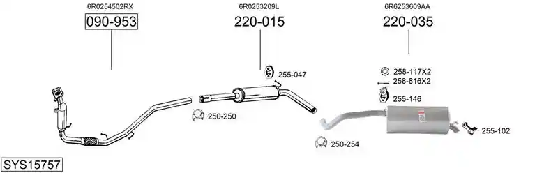 BOSAL SYS15757