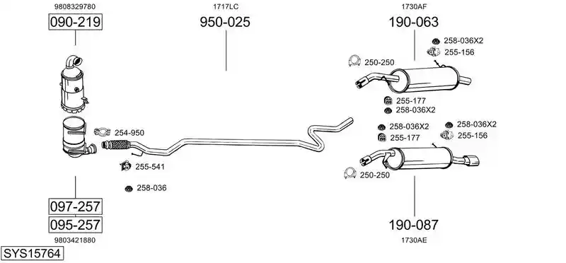 BOSAL SYS15764