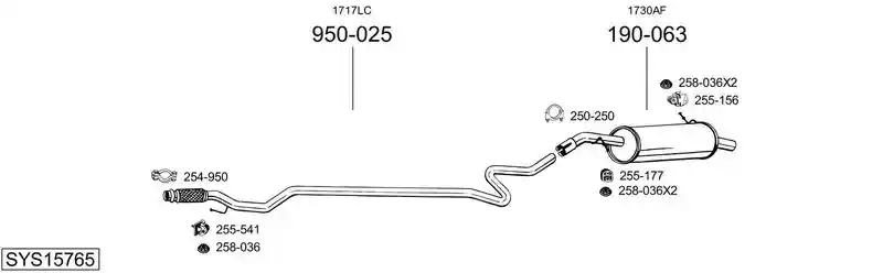 BOSAL SYS15765