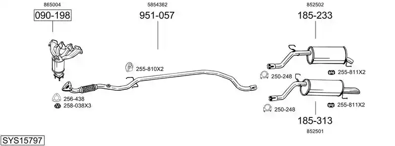 BOSAL SYS15797
