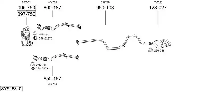 BOSAL SYS15810