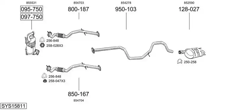 BOSAL SYS15811