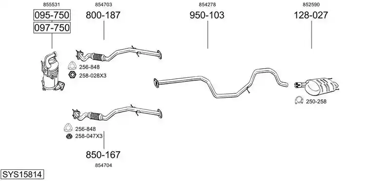 BOSAL SYS15814
