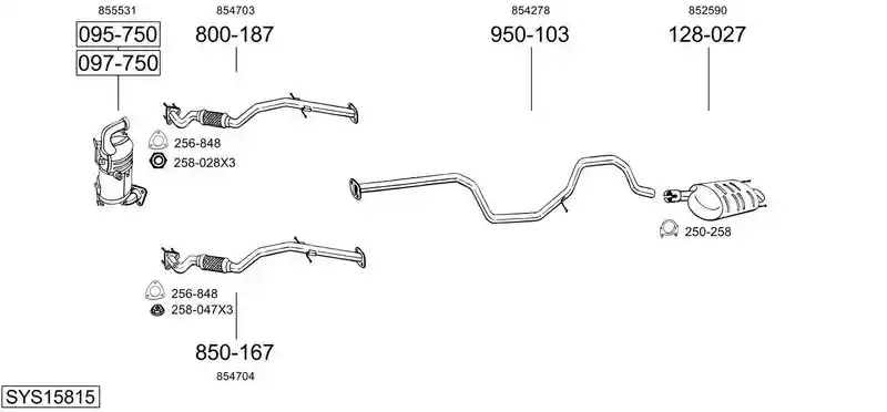 BOSAL SYS15815