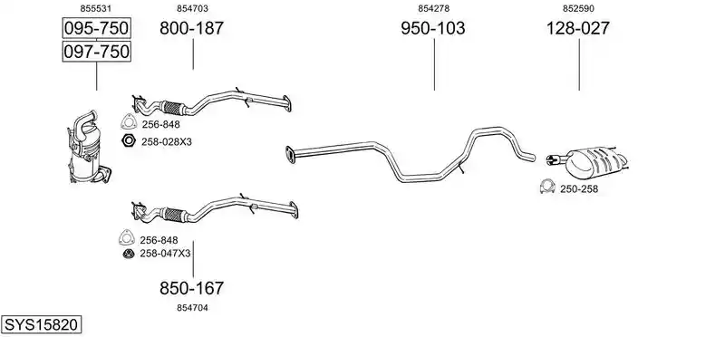 BOSAL SYS15820