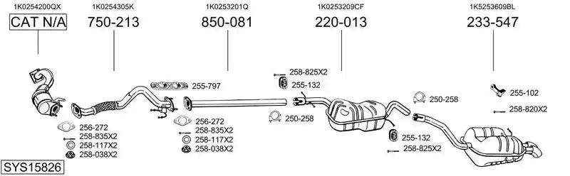BOSAL SYS15826