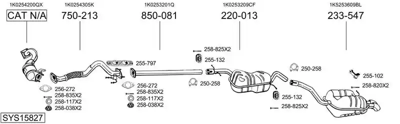 BOSAL SYS15827